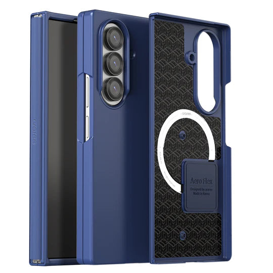Samsung Z Fold7 Araree Aero Flex Magsafe Case - Navy [BU] - كفر سامسونج  - حماية عالية - ماغ سيف - أزرق