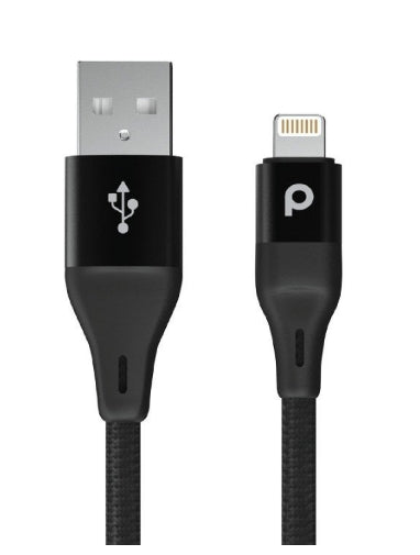 Porodo Aluminum Braided USB-A to Lightning Cable 2.2M - [O] - سلك شحن - برودو - يو اس بي ايفون - كفالة 12 شهر