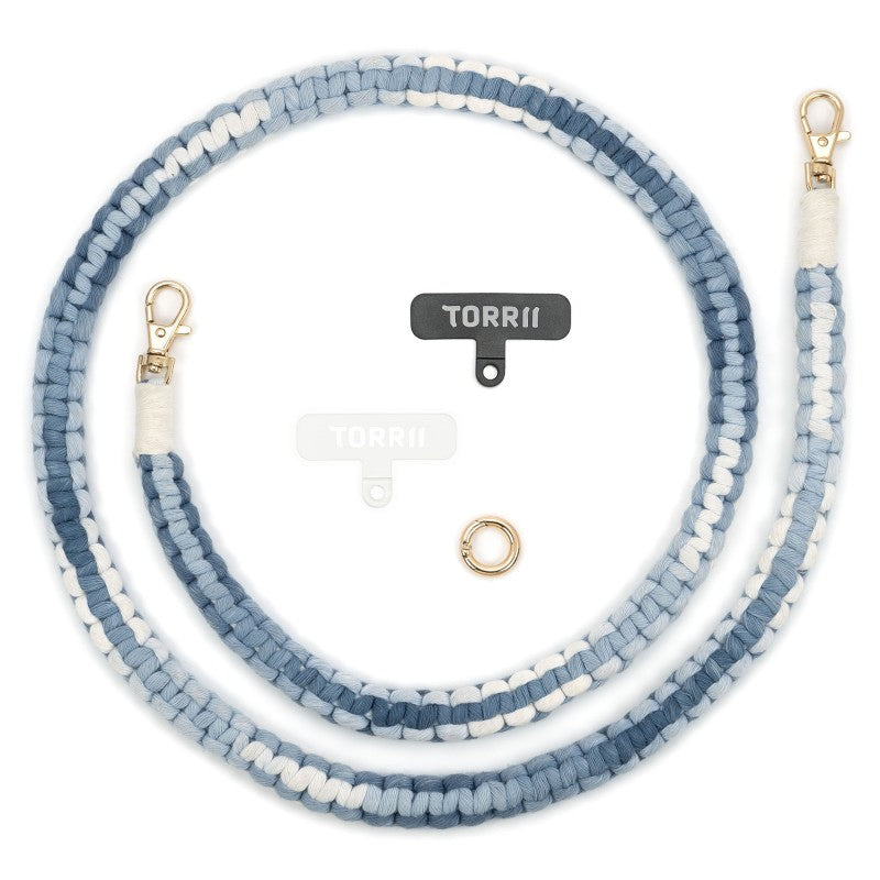 Torrii Knotty Braided Crossbody Strap – Gradient Blue [A] - خيط علاقة - من توري - يمكنكم اختيار مع كفر او بدون كفر فقط خيط علاقة