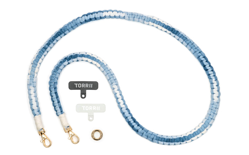 Torrii Knotty Braided Crossbody Strap – Gradient Blue [A] - خيط علاقة - من توري - يمكنكم اختيار مع كفر او بدون كفر فقط خيط علاقة