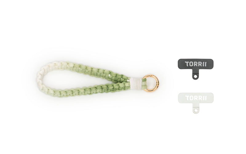 Torrii Knotty Braided Wrist Strap – Green [A] - خيط علاقة - من توري - يمكنكم اختيار مع كفر او بدون كفر فقط خيط علاقة