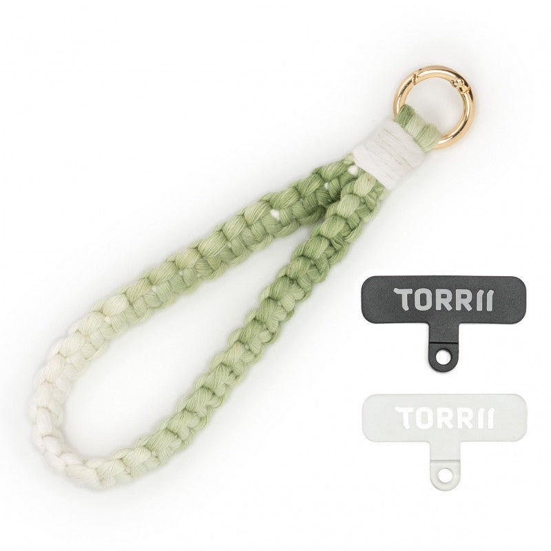 Torrii Knotty Braided Wrist Strap – Green [A] - خيط علاقة - من توري - يمكنكم اختيار مع كفر او بدون كفر فقط خيط علاقة