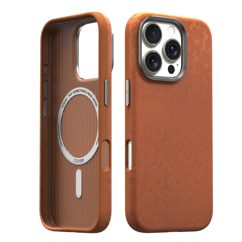 Araree Pellis Magsafe Case For iPhone 16 Pro Max - Brown - [A] - كفر حماية عالية - مع ماغ سيف