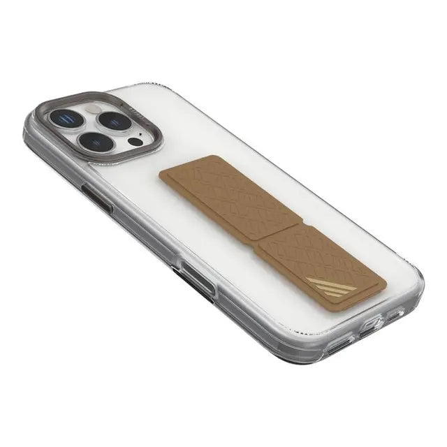 Levelo Morphix Clara Grip Case For iPhone16 Pro / Pro Max - Rose Gold Titanium - كفر حماية عالية - ليفيلو - مع مسكه وستاند