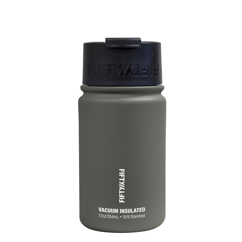 Fifty Fifty Vacuum Insulated Bottle 354ML (Slate Gray) [C] - مطاره حافظ للحرارة - مناسب للسفر والرحلات