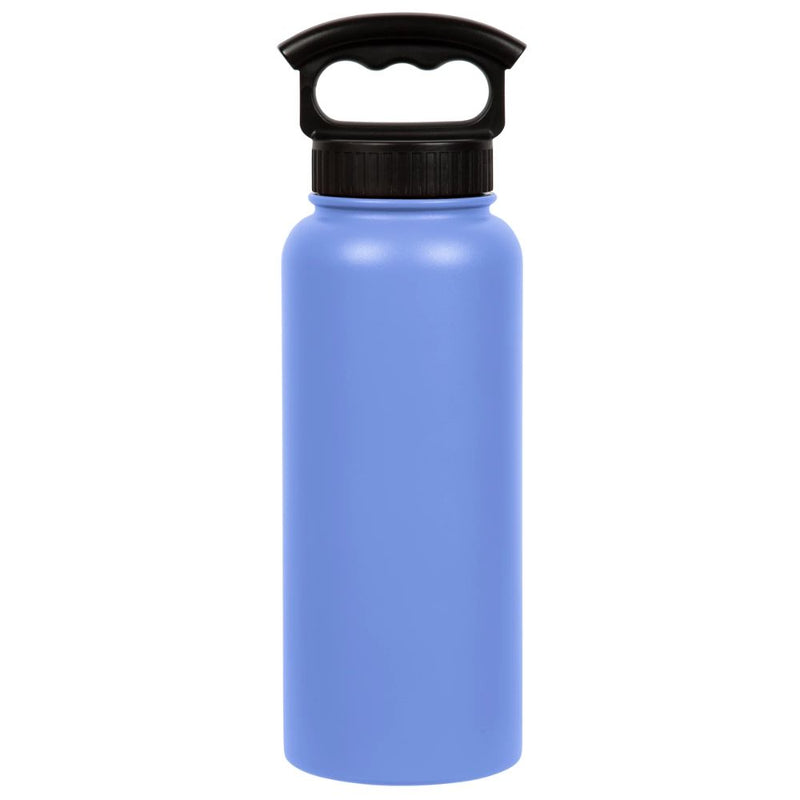 Fifty Fifty Vacuum Insulated Bottle 3 Finger Lid 1L (Periwinkle) [C] - مطارة حافظة للحرارة + يده