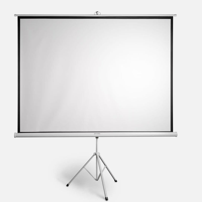 Porodo 100" Projection Screen With Tripod Stand - شاشة عرض للبروجيكتور + ستاند - 100 انش - بورودو