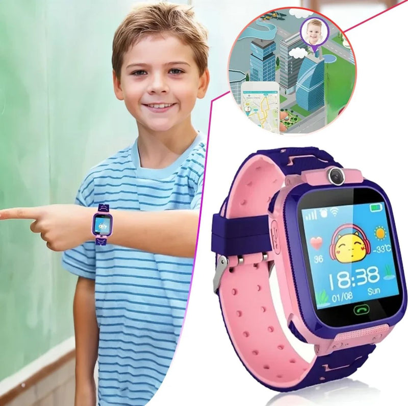 Smart Watch for Kids - Pink -  ساعة ذكية للأطفال - تدعم شريحة الاتصال والتتبع