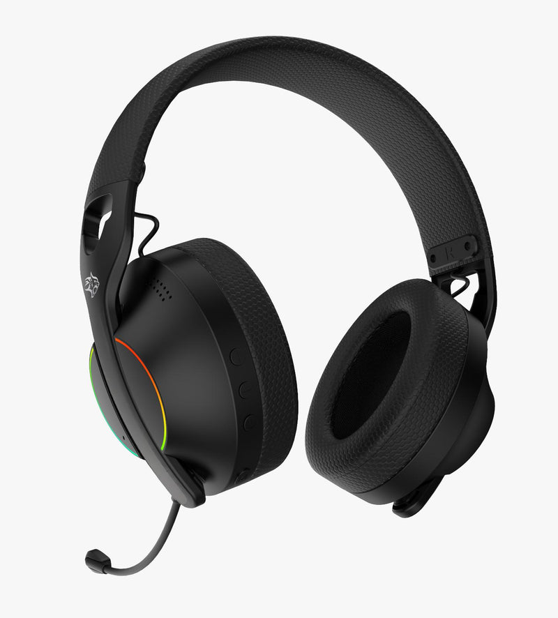 Porodo Gaming Triple-Mode Gaming Headphone [O] سماعة رأس بورودو - مناسبة لألعاب الفيديو قيمز - مع اضاءة جانبية - كفالة 12 شهر