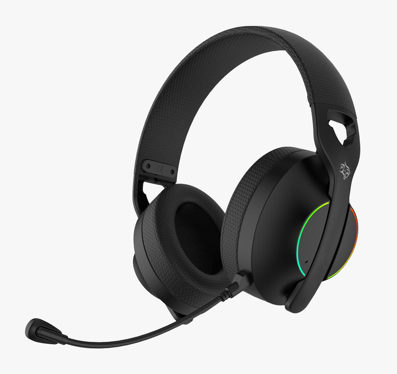 Porodo Gaming Triple-Mode Gaming Headphone [O] سماعة رأس بورودو - مناسبة لألعاب الفيديو قيمز - مع اضاءة جانبية - كفالة 12 شهر