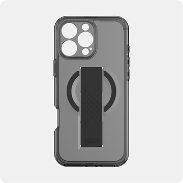 Itskins Avana Grip-It Series Case Compatible With  Magsafe For iPhone 16 Pro /Pro Max - Black - كفر حماية عالية - ماغ سيف +مسكة شريطية - شفاف