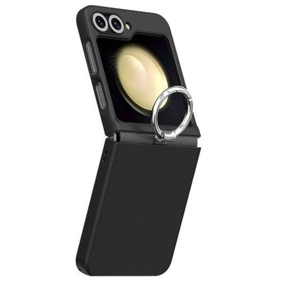 Araree Aero Flex Case With Finger Ring Holder For Samsung Galaxy Z Flip 6 - Black [A] - كفر سامسونج  - حماية عالية - اسود