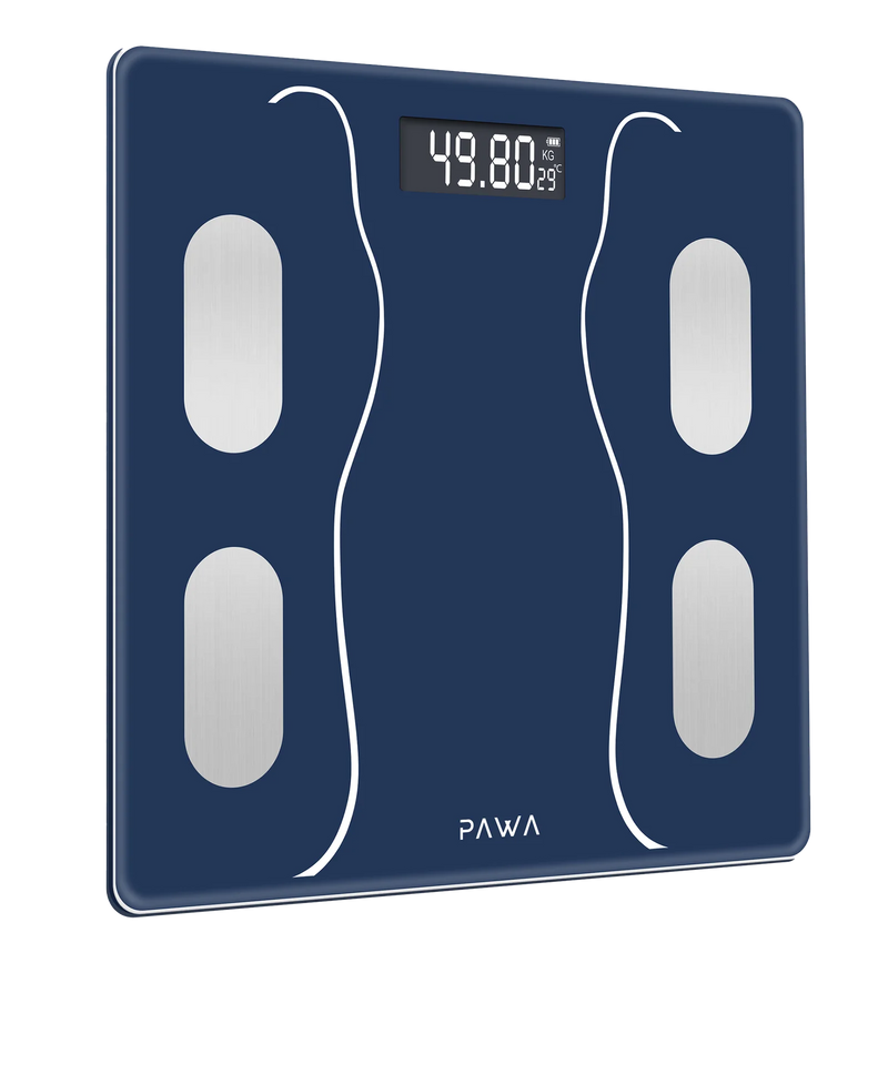 Pawa Smart Body Scale with Body Analysis APP - Blue - ميزان ذكي - كفالة 24 شهر