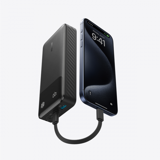 Anker 20K 30W Power Bank [D] - بطارية متنقلة - انكر - سعة 20 آلاف ملي امبير - مع سلك شاحن تايب سي - قوة 30 واط - كفالة 18 شهر