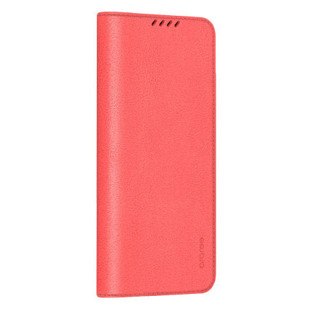 ARAREE MUSTANG DIARY WALLET CASE For SAMSUNG GALAXY S24 ULTRA -  TANGERINE RED [A] -  S24 كفر سامسونج  - حماية عالية مع بوك  - ألتر