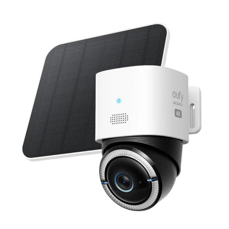 eufy 4G LTE Cam S330 -White [D] - كاميرا لاسلكيه تعمل بالطاقه الشمسيه - واي فاي + شريحة نت - من يوفي - كفاله 12 شهر