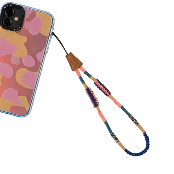 Happy-Nes - Easy Phone Strap - Aqaba Short Strap - With or Without Case - خيط علاقة - صناعة يدوية تركية - يمكنكم اختيار مع كفر شفاف او بدون كفر فقط خيط علاقة