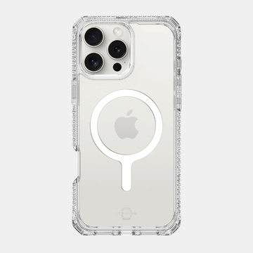 Itskins Hybrid Clear Case Compatible With Magsafe iPhone For 16 Pro /Pro Max - Transparent [A] -  كفر حماية عالية - ماغ سيف - شفاف