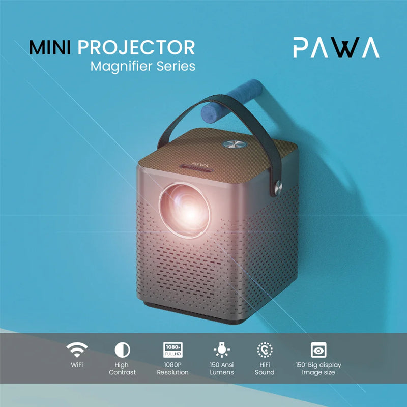 PAWA Magnifier Series Projector 1080P - بروجيكتور متنقل - باوا - كفالة 24 شهر