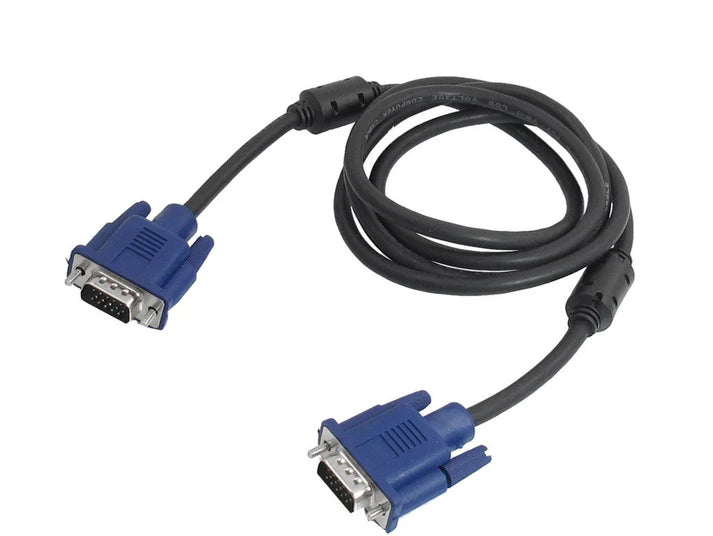 VGA Cable To VGA  - كيبل الشاشات القديمة + البروجيكتور - متوفر بطول 2 / 3 متر