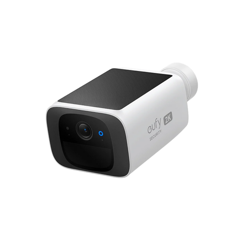 Eufy S220 Solar SoloCam 2K Wi-Fi -White [D] - كاميرا لاسلكيه تعمل بالطاقه الشمسيه - مساحة تخزين داخليه 8 قيقا - واي فاي - من يوفي - كفاله 12 شهر