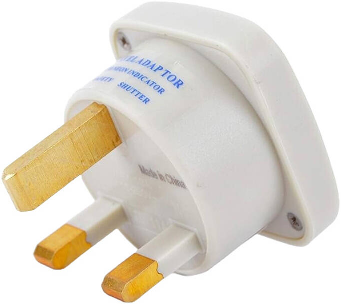 Terminator Multi Traveler Adapter With Shutter & Indicator (UK to Universal) - محول حائط دولي - ثلاثي + فتحة كهرباء  مناسبه لجميع الدول - كفالة 12 شهر