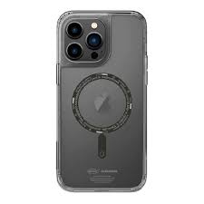 SkinArma Saido MagSafe Case for iPhone 15/15 Plus/15 Pro/15 Pro MAX  - Black - كفر حماية عالية - سكين ارما - ماغ سيف - شفاف أسود