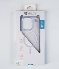 Grip2u BASE Case Magsafe for iPhone 15/15 Plus/15 Pro/15 Pro Max - Clear - كفر حماية عالية مع ماغ سيف - جريب 2 يو