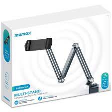 Momax Multi-Stand Full Motion Desk Mount for Tablet/iPad - Space Gray - ستاند مكتبي - موماكس - امكانية تغيير الارتفاعات والاتجاهات