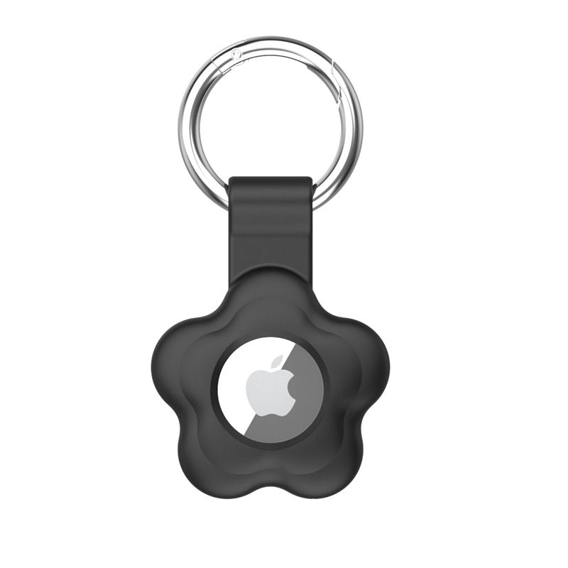 Apple Airtag Keychain Silicone Case - Black - كفر ميدالية ابل ايرتاغ