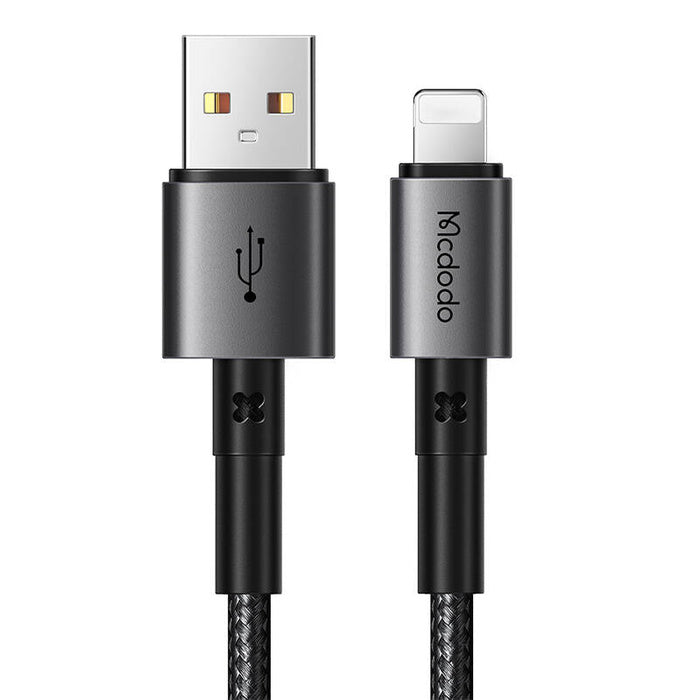 Cable USB-A to Lightning Mcdodo CA-3580, 1,2m - Black - سلك شحن ايفون - ماكدودو - طول 1.2 سم - كفالة 12 شهر