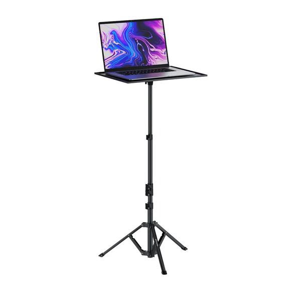 Adjustable Projector Laptop Tripod Stand With Phone Holder [H]-  ستاند لاب توب و بروجكتر