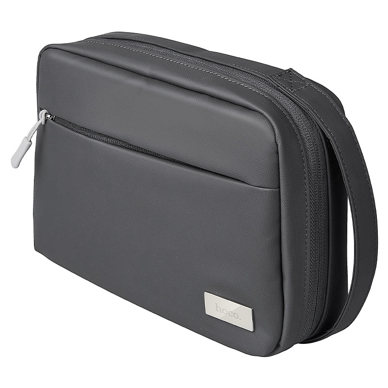 HOCO-GM106 Multifunction Digital Accessories Storage Bag - Gray -  حقيبة منظمة - لمستلزمات الهاتف والكمبيوتر