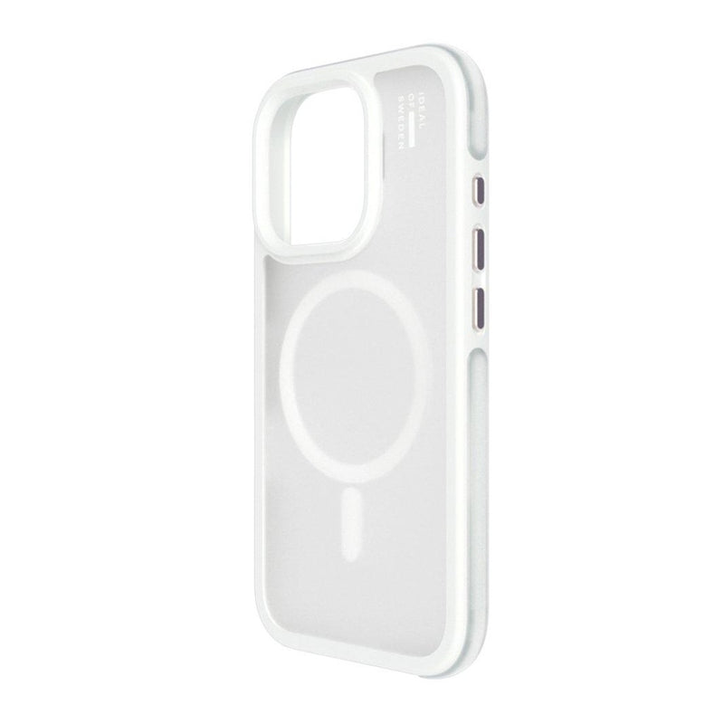 iDeal Of Sweden MagSafe Bumper Case for iPhone 16 Pro /Pro Max - Cloudy White [C] - كفر حماية عالية - ماغ سيف