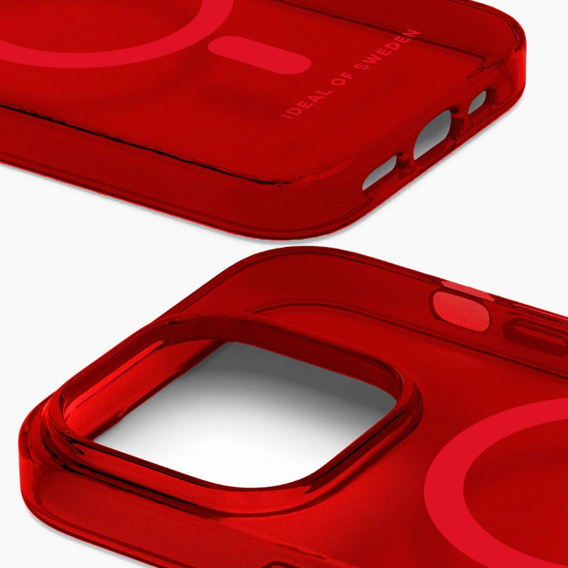 iDeal of Sweden Magsafe for iPhone 15 Pro /Pro Max - Radiant Red [C] - كفر حماية عالية - ماغ سيف