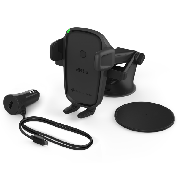 iOttie Easy One Touch Wireless 2 Dash/Windshield Mount [C] - ستاند سيارة - مناسب لجميع انواع الاجهزة والسيارات  - شحن وايرلس