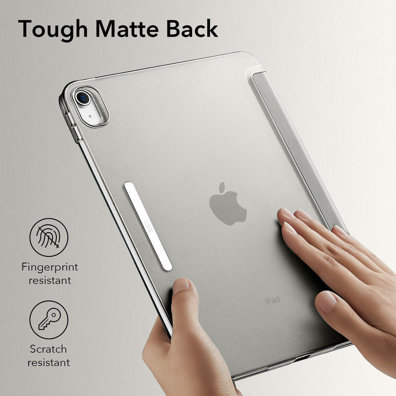 ESR iPad 10.9 2022 (10th Gen) Ascend Trifold Case - Silver Gray [V] - كفر ايباد - حماية عالية