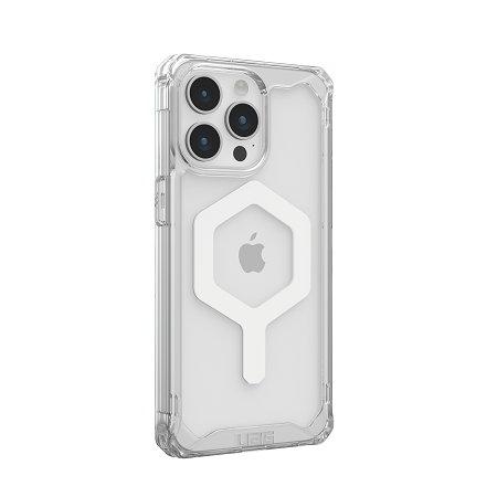 UAG Plyo Magsafe Case for iPhone 15 Pro/15 Pro Max - Ice- White [V]  كفر حماية عالية - ماغ سيف - شفاف