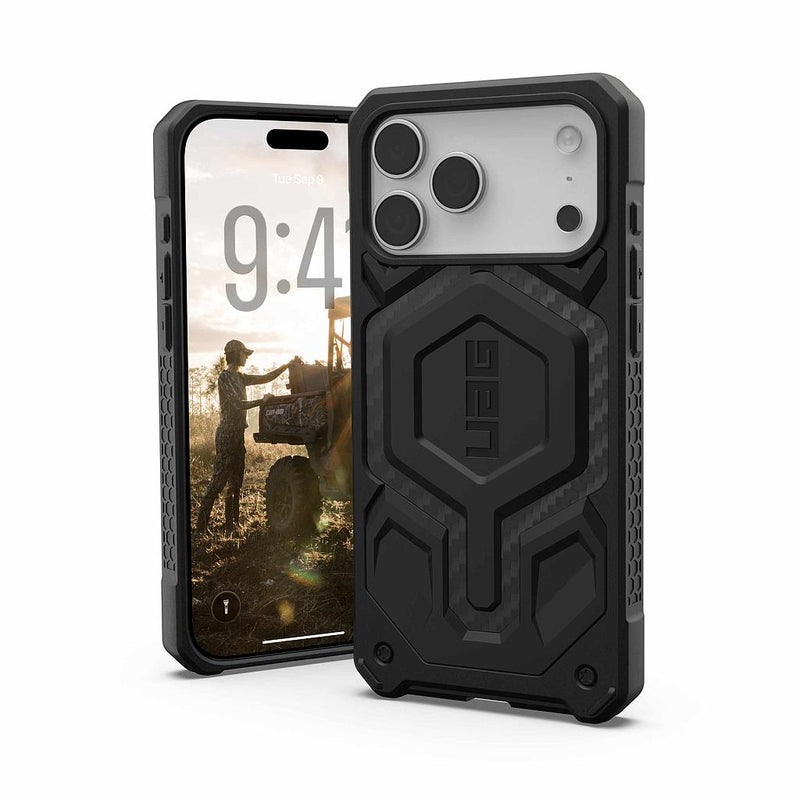 UAG iPhone 17 Pro/ 17 Pro Max Monarch Pro Magsafe Case - Carbon Fiber [V] - كفر حماية عالية - ايفون 17 برو / 17 بروماكس - ماغ سيف