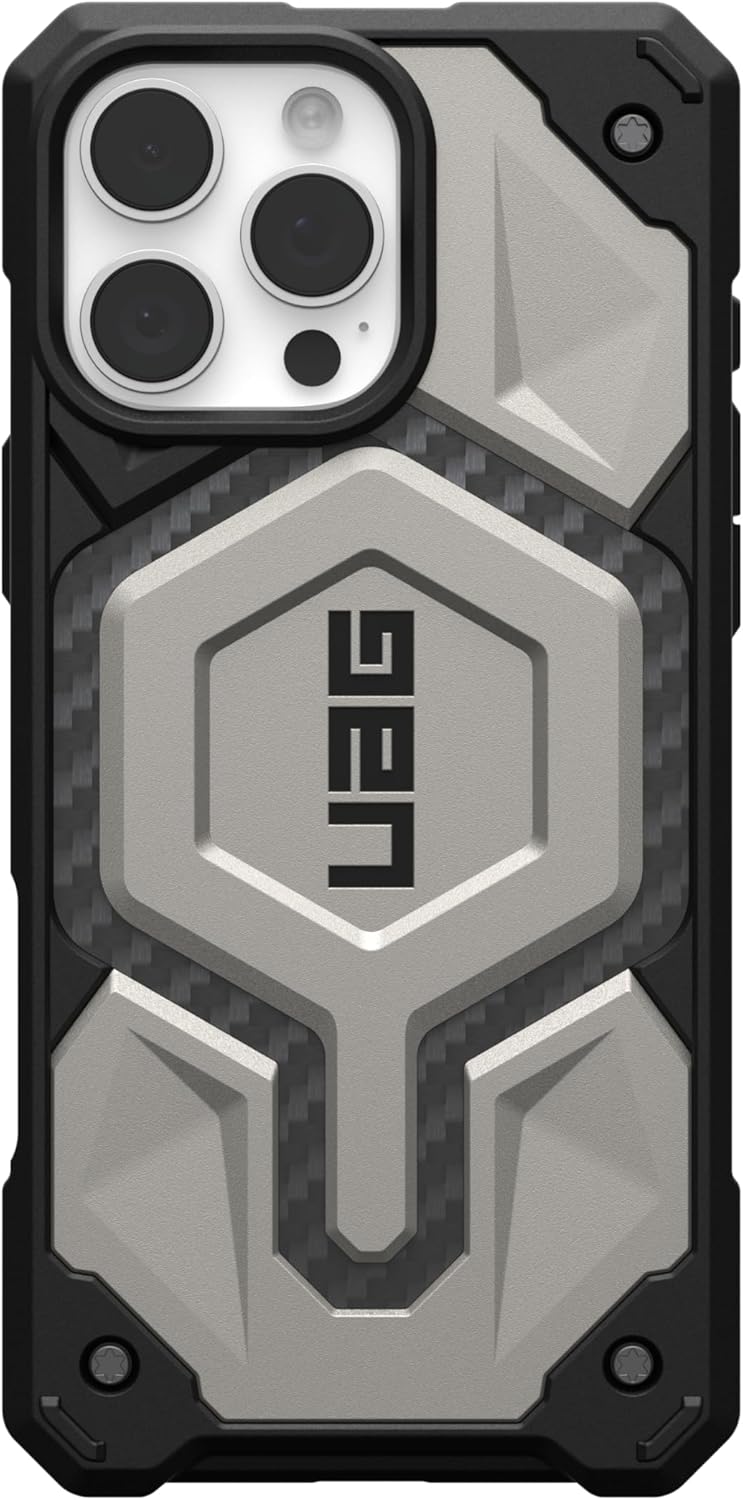 UAG Monarch Pro Magsafe Case for iPhone 16 Pro/16 Pro MAX - Titanium [V] - كفر حماية عالية - ماغ سيف