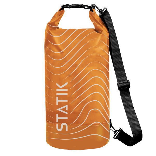 Statik Marcase - Waterproof Floating Bag 10L - Orange - حقيبة ضد الماء - خاصية الطفو فوق الماء - سعة 10 لتر - جيوب خارجية