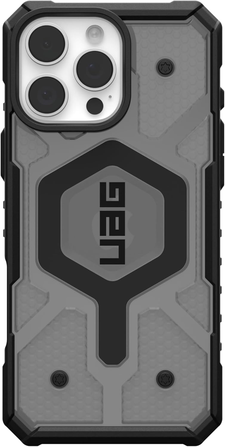 UAG Magsafe Pathfinder Clear Case for iPhone 16 Pro/16 Pro MAX - Ash [V] - كفر حماية عالية - ماغ سيف