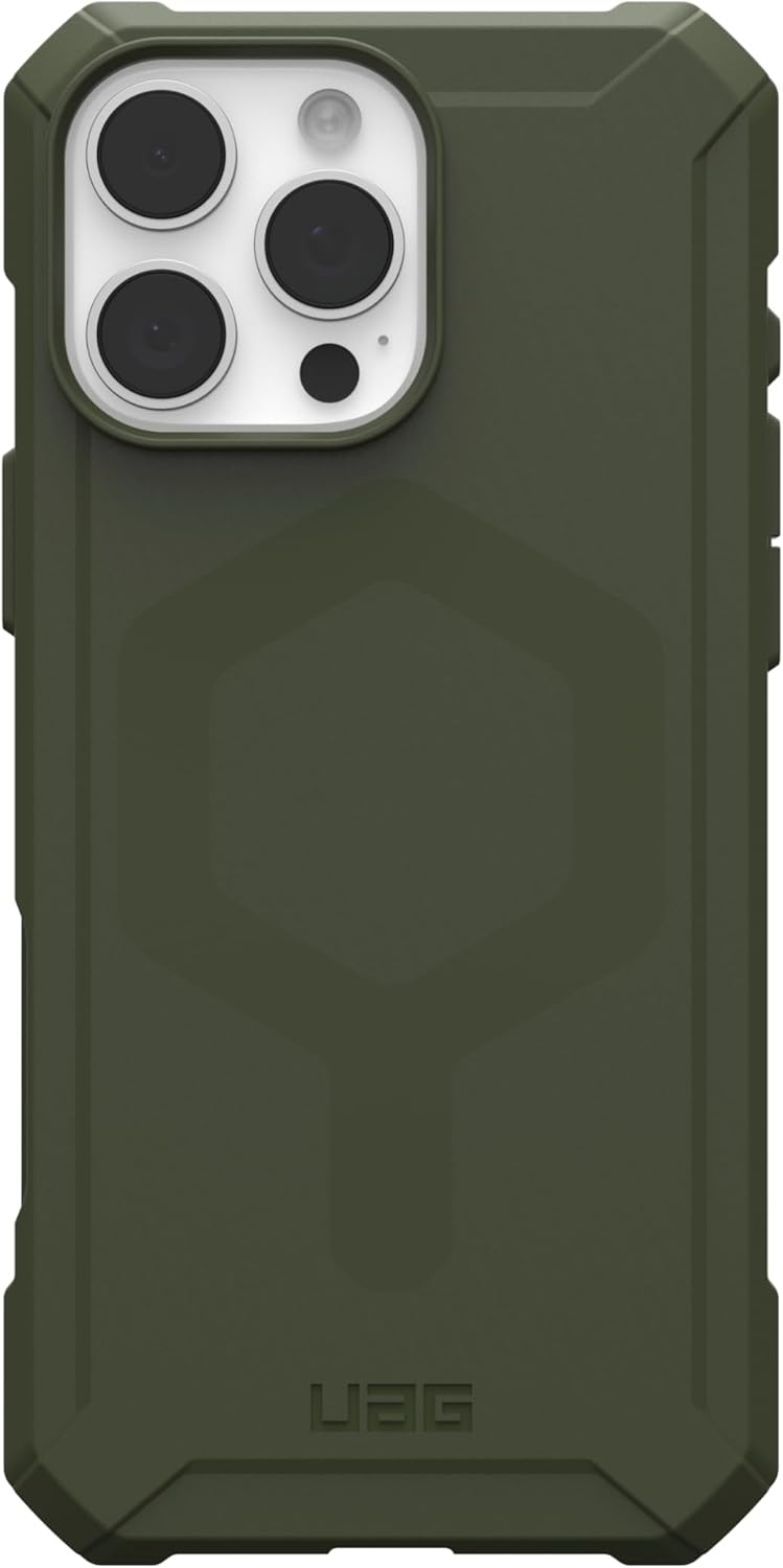 UAG Magsafe Essential Armor Case for iPhone 16 Pro/16 Pro MAX - Olive Drab [V] - كفر حماية عالية - ماغ سيف