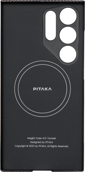 Pitaka Samsung Galaxy S24 Ultra MagEZ Magsafe Case (Black/Grey Twill) - [V] -  S24 كفر سامسونج  - حماية عالية - ماغ سيف - ألتر