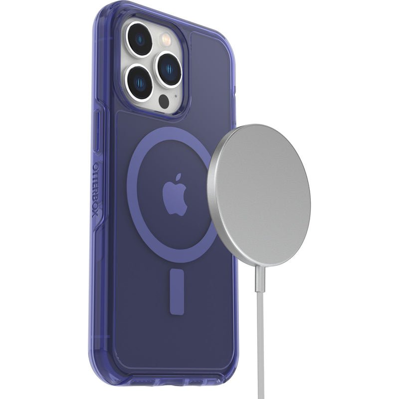 OtterBox Symmetry Plus Magsafe Clear Case - Translucent Blue [V] - كفر حماية عالية - ماغ سيف