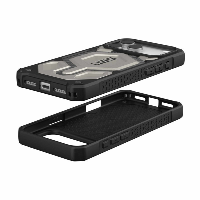 UAG iPhone 17 Pro/ 17 Pro Max Monarch Pro Magsafe Case - Titanium [V] - كفر حماية عالية - ايفون 17 برو / 17 بروماكس - ماغ سيف