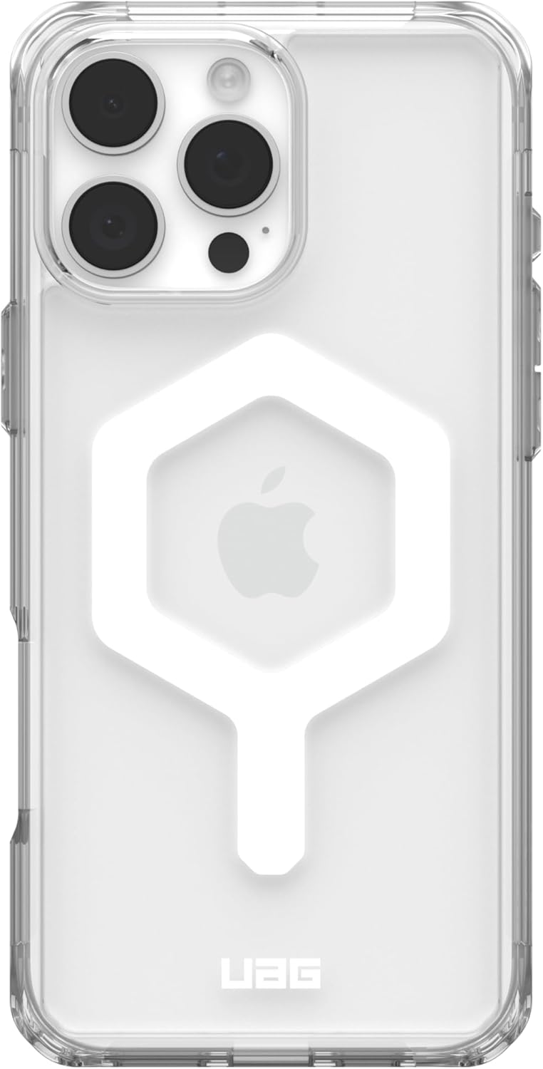 UAG iPhone Magsafe Plyo Case for iPhone 16 Pro/16 Pro MAX - Ice/White [V] - كفر حماية عالية - ماغ سيف