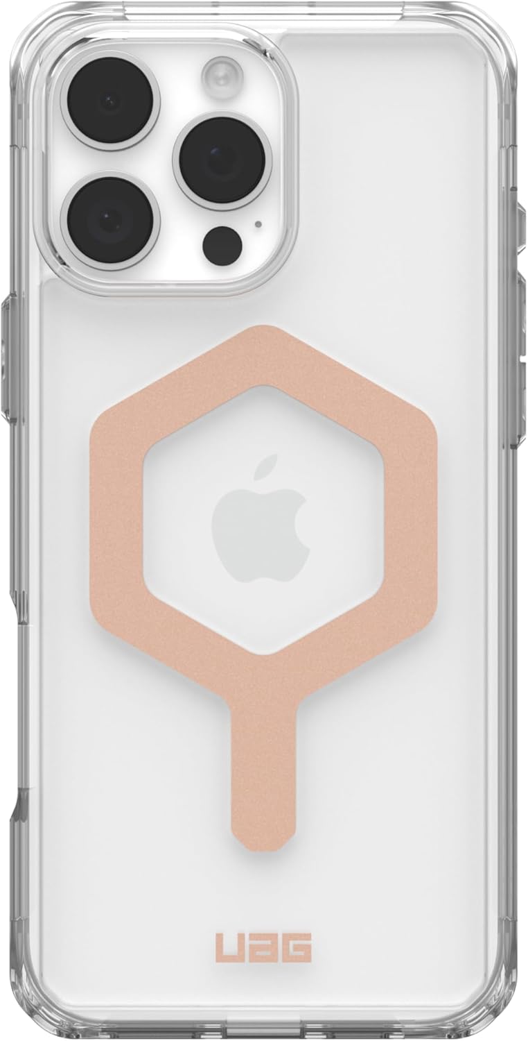 UAG iPhone Magsafe Plyo Case for iPhone 16 Pro/16 Pro MAX - Ice/Rose Gold [V] - كفر حماية عالية - ماغ سيف