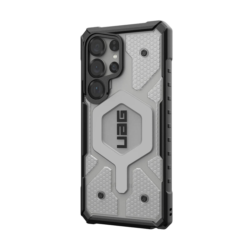 UAG Samsung Galaxy S25 Ultra Pathfinder Clear MagSafe Case -Ice/Silver [V] -  S25 كفر جلاجسي  - حماية عالية - ماغ سيف - سامسونج ألتر