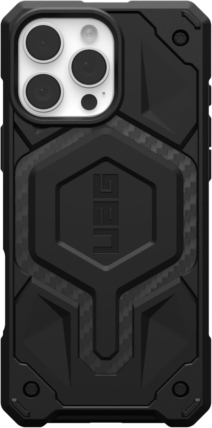 UAG Monarch Pro Magsafe Case for iPhone 16 Pro/16 Pro MAX - Carbon Fiber [V] - كفر حماية عالية - ماغ سيف